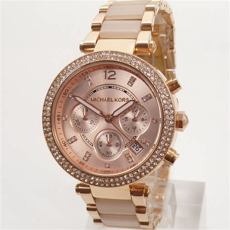 michael kors rose gold watch ebay|rose gold mk watch women's.